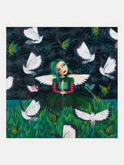 Girl and a Feather