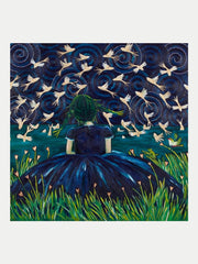 Girl with Gold Flying Fish
